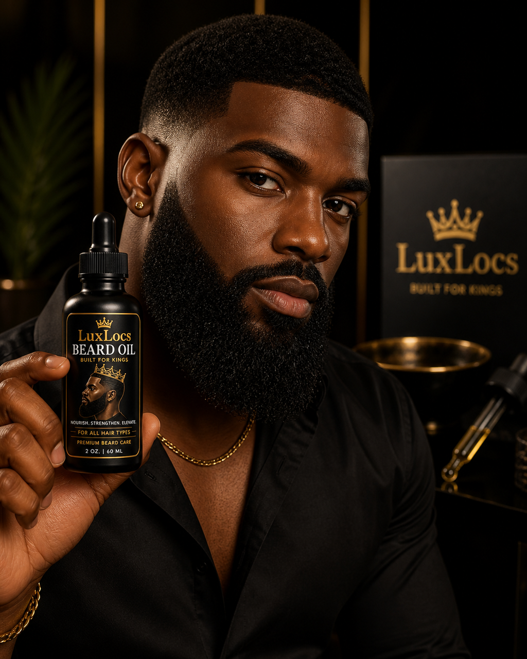 LuxLocs Premium Beard Serum(2oz / 60ml) Built for Kings