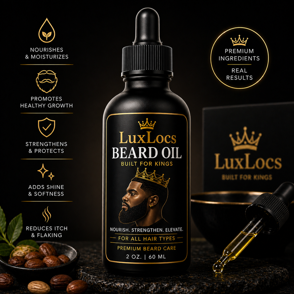 LuxLocs Premium Beard Serum(2oz / 60ml) Built for Kings